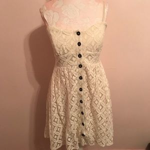 Tan button down dress